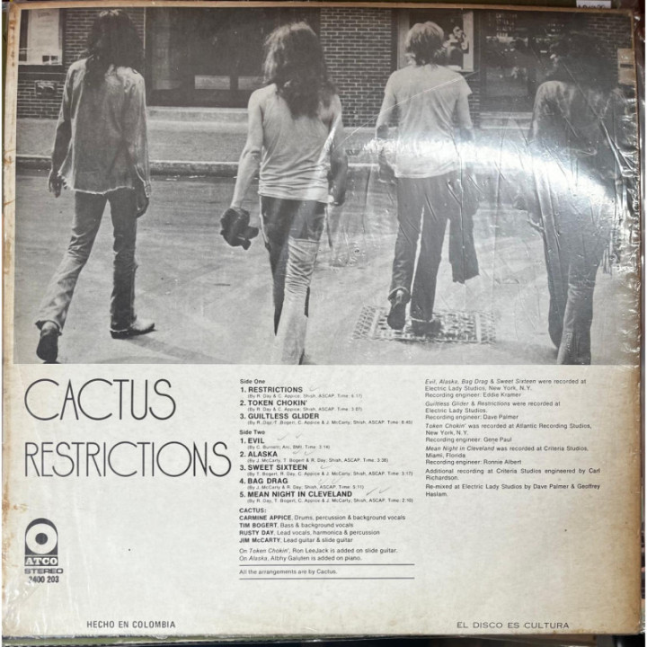 Cactus - Restrictions reverso