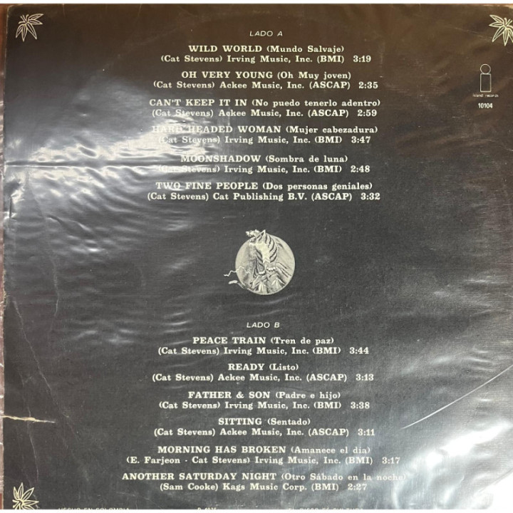 Cat Stevens - Greatest Hits reverso