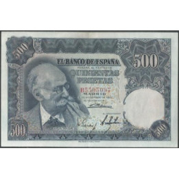 España 500 Pesetas 15 Nov 1951 P142a