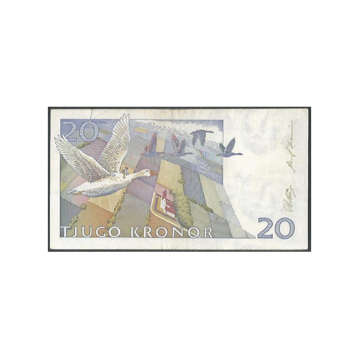 Suecia 5 Kronor 1991 P61a reverso