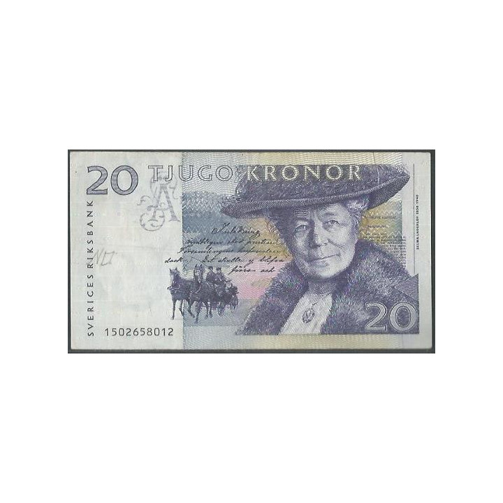 Suecia 20 Kronor 1991 P61a