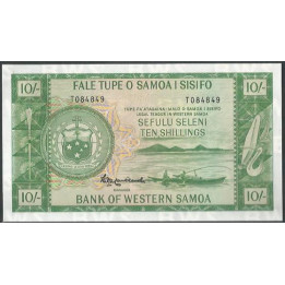Samoa Occidental 10 Shillings ND2020 P13CS