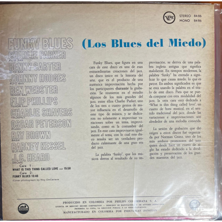 Funky Blues - ( Los Blues del Miedo) reverso