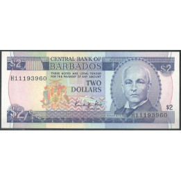 Barbados 2 Dollars ND1986 P36