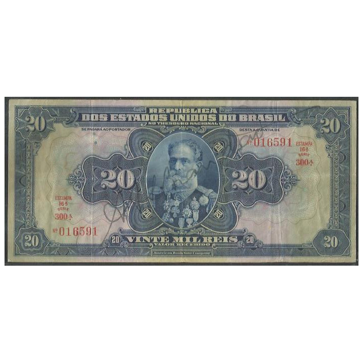 Brasil 20 Mil Reis 1931 P48c