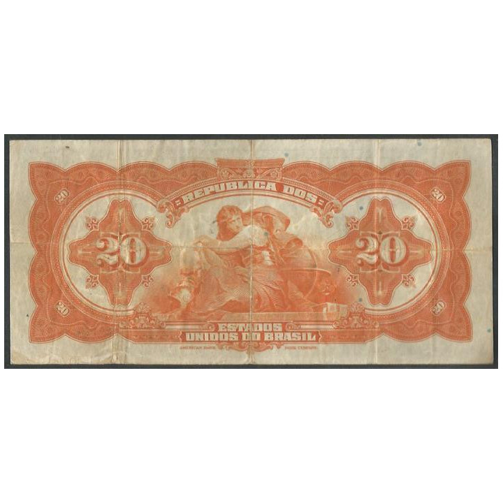Brasil 20 Mil Reis 1931 P48c reverso