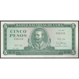 Cuba 5 Pesos 1988 P103d