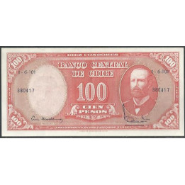 Chile 10 Centesimos ND1960-1 P127a2