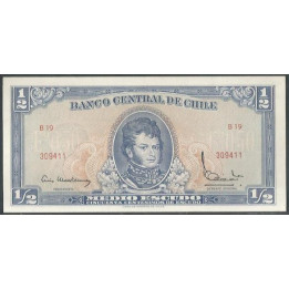 Chile 1/2 Escudo ND1962 Serie A P134b