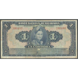 Nicaragua 1 Cordoba 1941 P90a