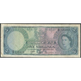 Fiji 5 Shillings 1 Dic 1962 P51c