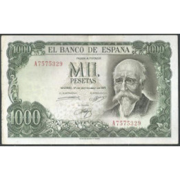 España 1.000 Pesetas 17 Sep 1971 P154