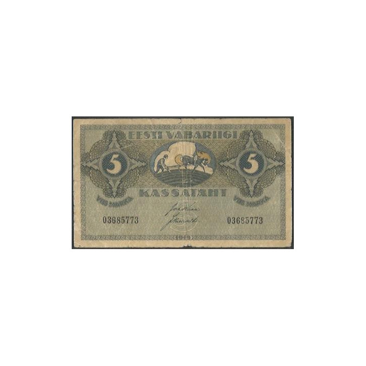 Estonia 5 Markka 1919 P45a