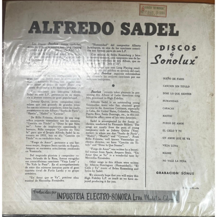Alfredo Sadel - 4.am con reverso