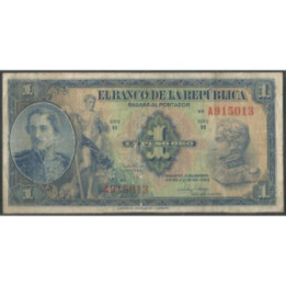 Billete de 1 Peso 20 Jul 1946 RA 6 Dig BGW029