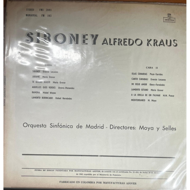 Alfredo Kraus - Siboney reverso