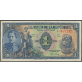 Billete de 1 Peso 1 ene 1954 BGW044