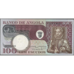 Angola 100 Escudos 10 Jun 1973 P106
