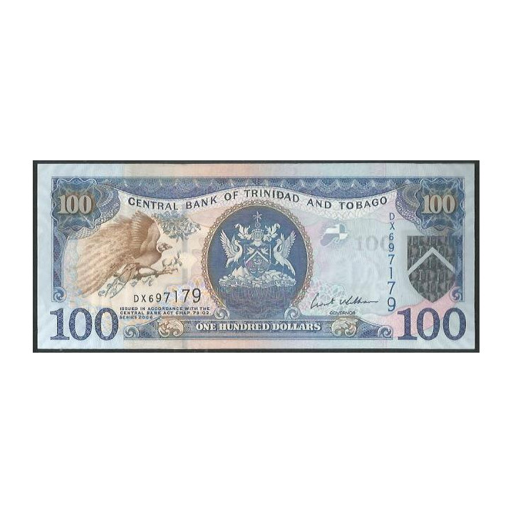 Trinidad y Tobago 100 Dollars 2006 Firma 8 P51a