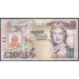 Gibraltar 20 Pounds 4 Ago 2006 P31a