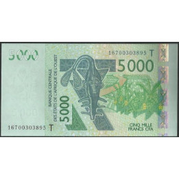Togo 5.000 Francs 2016 P817Tp