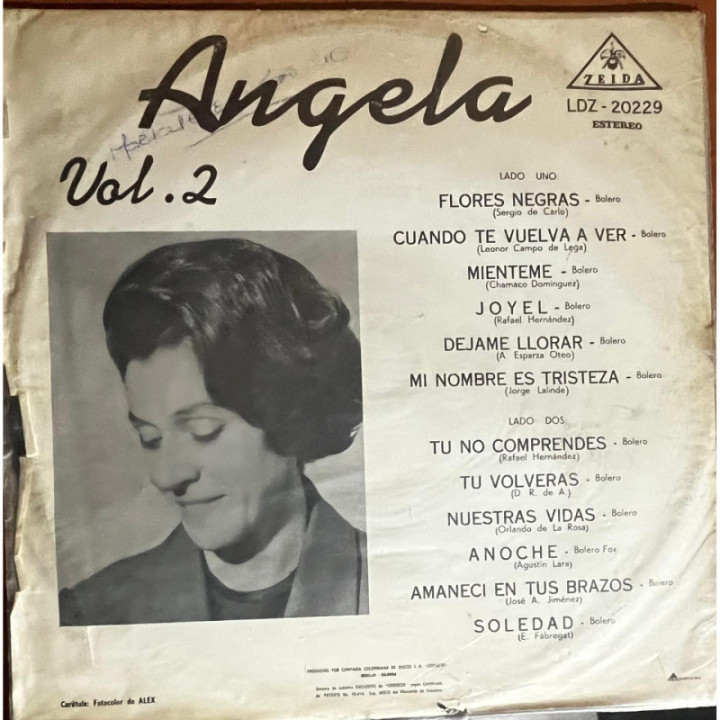 Angela - Vol.2 reverso