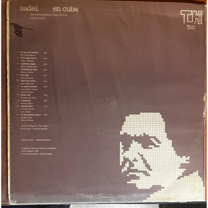 Alfredo Sadel - En Cuba reverso