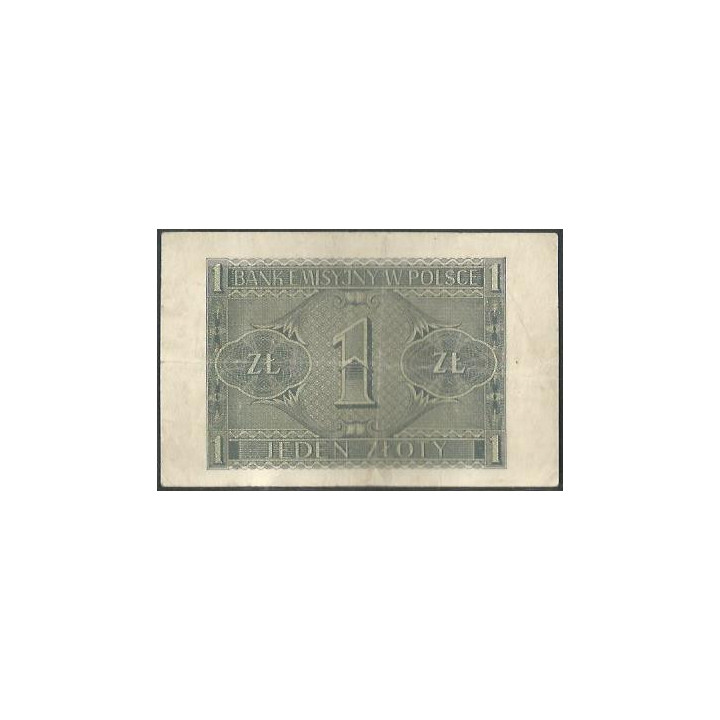 Polonia 1 Zloty 1 Ago 1941 P99 reverso