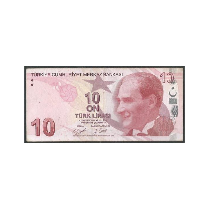 Turkya 10 Liras ND2009 P223d