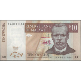 Malawi 10 Kwacha 1 Jul 1997 P37