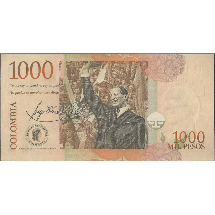 Billete de 1.000 Pesos 3 Mar 2005 BGW439i reverso