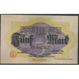 Alemania - Altona 5 Mark 2 Nov 1918