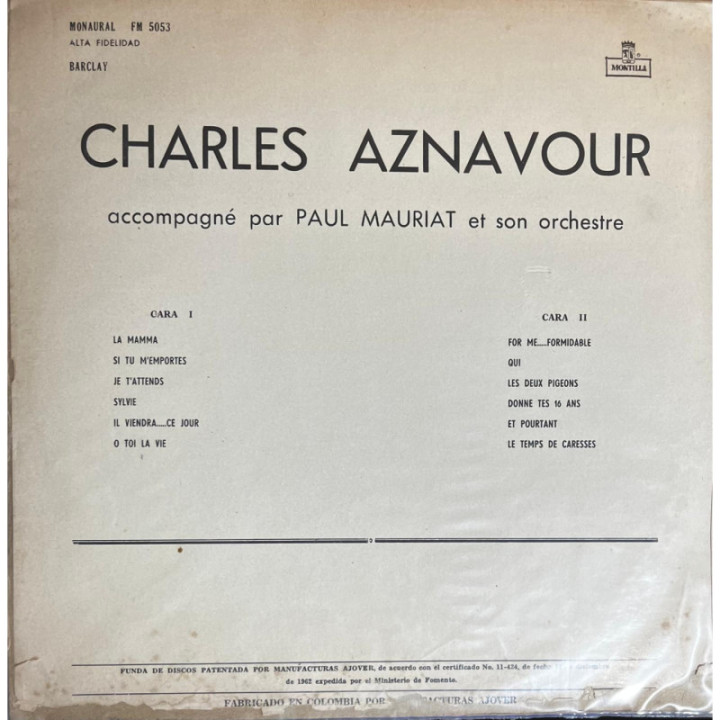 Charles Aznavour -La Mamma reverso