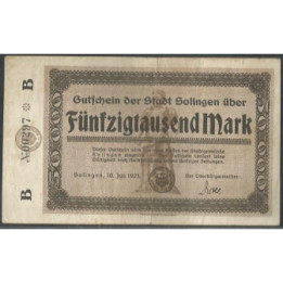 Alemania - Solingen 50.000 Mark 10 Jul 1923