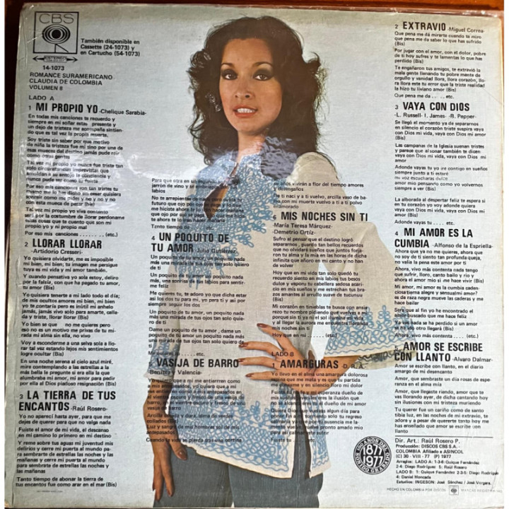 Claudia de Colombia - Romance Suramericano reverso