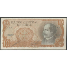 Chile 10 Escudos ND1967-76 A P143