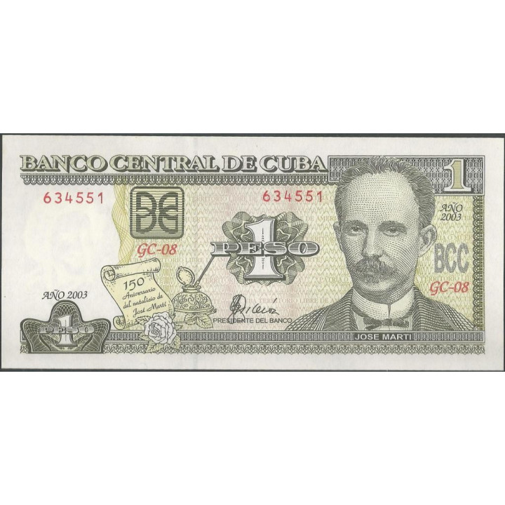 Cuba 1 Peso 2003 P125