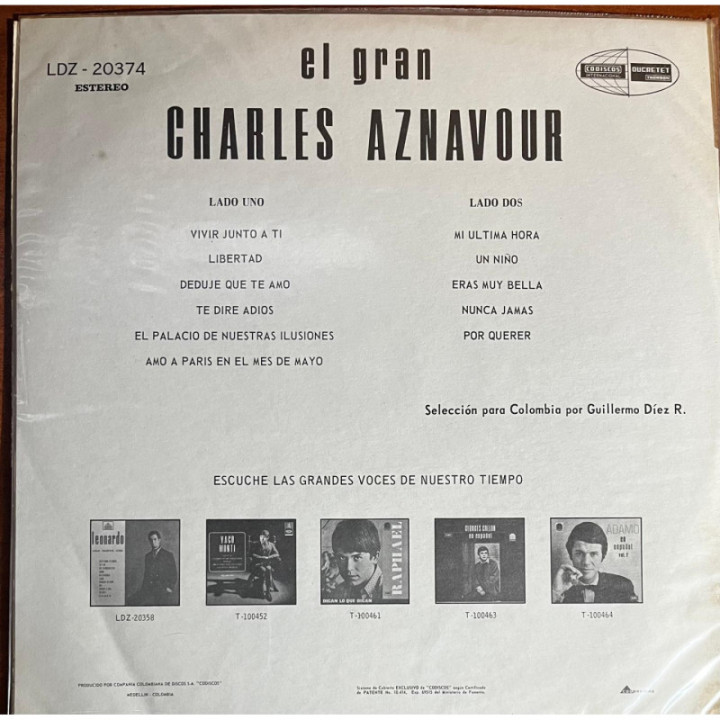 Charles Aznavour - El Gran Aznavour reverso