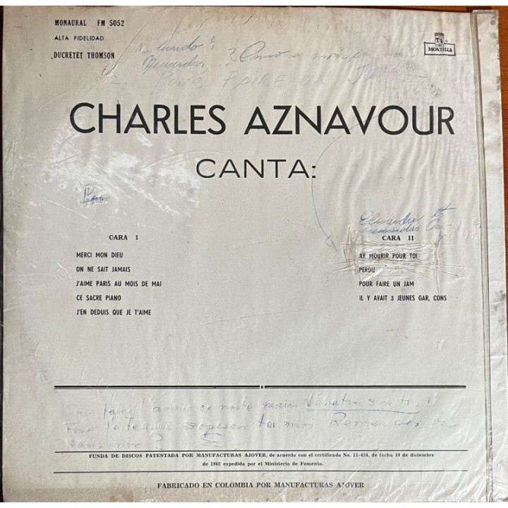 Charles Aznavour - Canta: reverso