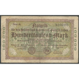 Alemania - Gelsenkirchen 100.000 Mark 21 Jul 1923