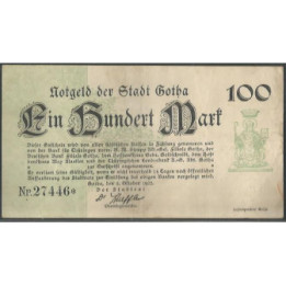 Alemania - Gotha 100 Mark 5 Oct 1922