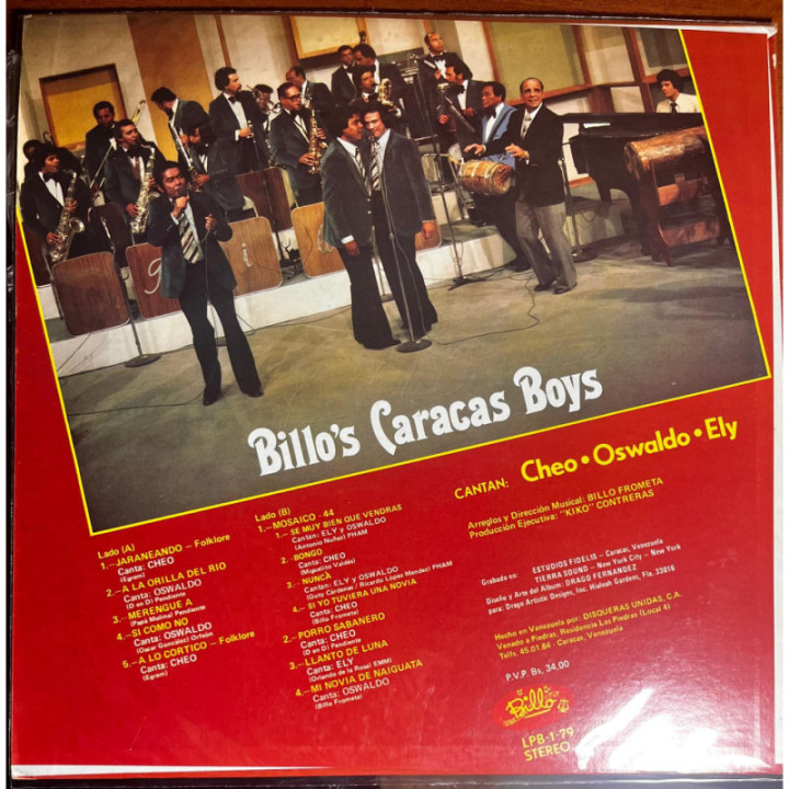 Billo's Caracas Boys - Ayer Hoy Y Siempre reverso