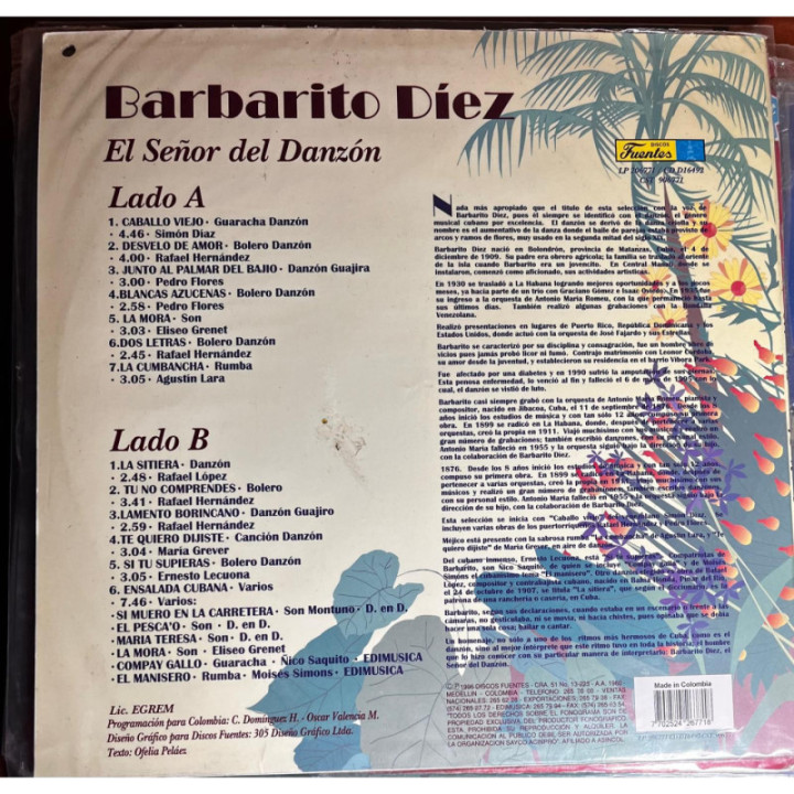 Barbarito Diez - El señor del Danzon reverso