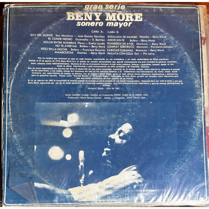 Beny More - Vol.V reverso