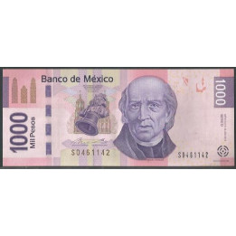 Mexico 1.000 Pesos 10 Jun 2013 Serie D P127d