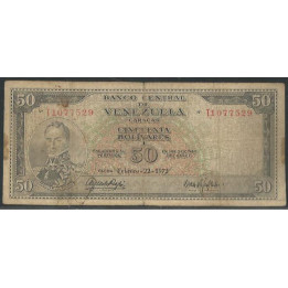 Venezuela 50 Bolivares 22 Feb 1972 T7 P47g