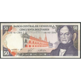 Venezuela 50 Bolivares 3 Nov 1988 T 8 Dig P65b