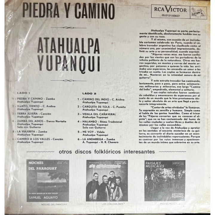 Atahualpa Yupanqui - Piedra y Camino reverso