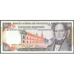 Venezuela 50 Bolivares 5 Feb 1998 V 8 Dig P65f