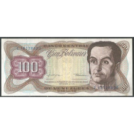 Venezuela 100 Bolivares 18 Sep 1979 E 8 Dig P55f